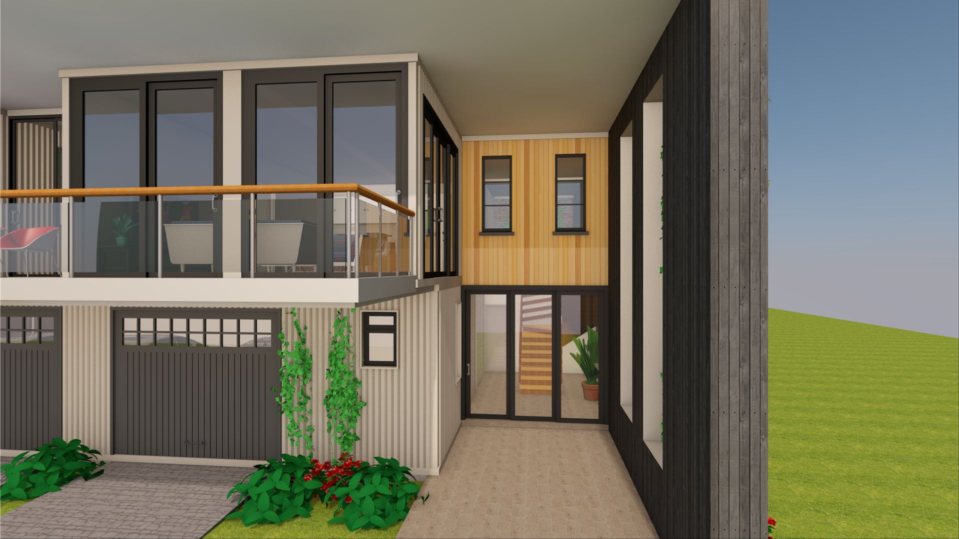 Modern Shipping Container 4 Bedroom House Design Floor Plan - The ...